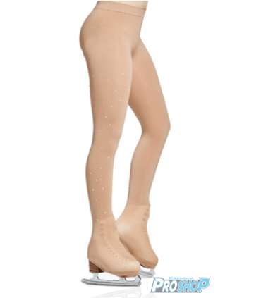 Collants couvre patin M912A strass CARAMEL, adulte