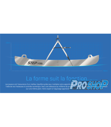 Lames Step Pro Steel (paire) patins CCM SB 4.0