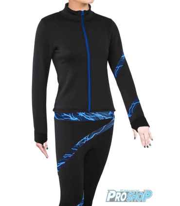 Veste NY2 LFB spiral Foil Blue, polaire, taille 5-6 ans