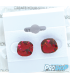 Boucles d'oreille J1285 clous SW, RUBY