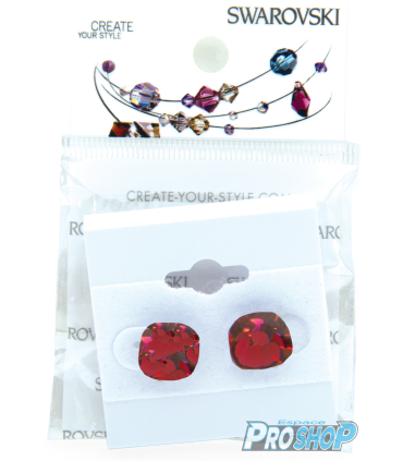 Boucles d'oreille J1285 clous SW, RUBY