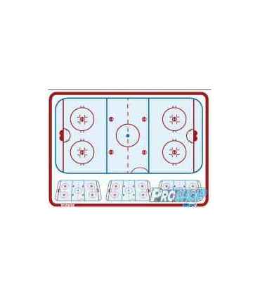 Tableau coach flexible 61 x 81 cm de hockey Topo