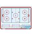 Tableau coach flexible 61 x 81 cm de hockey Topo