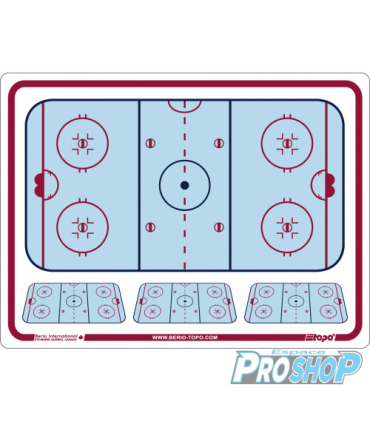 Tableau coach flexible 61 x 81 cm de hockey Topo