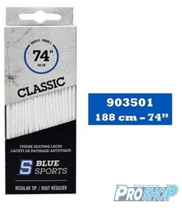 Lacets Figure CLASSIC ou Texstyle 601 blanc