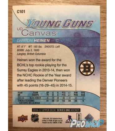 Carte Upper Deck Young Guns CANVAS D. Heinen
