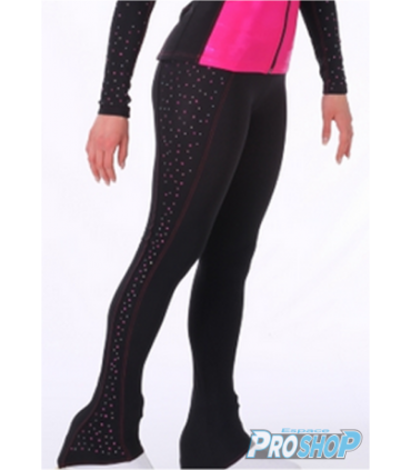 Legging  Sagester 450 noir/rose SW, S