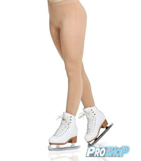 Collants avec pieds Mondor 911, strass, CARAMEL
