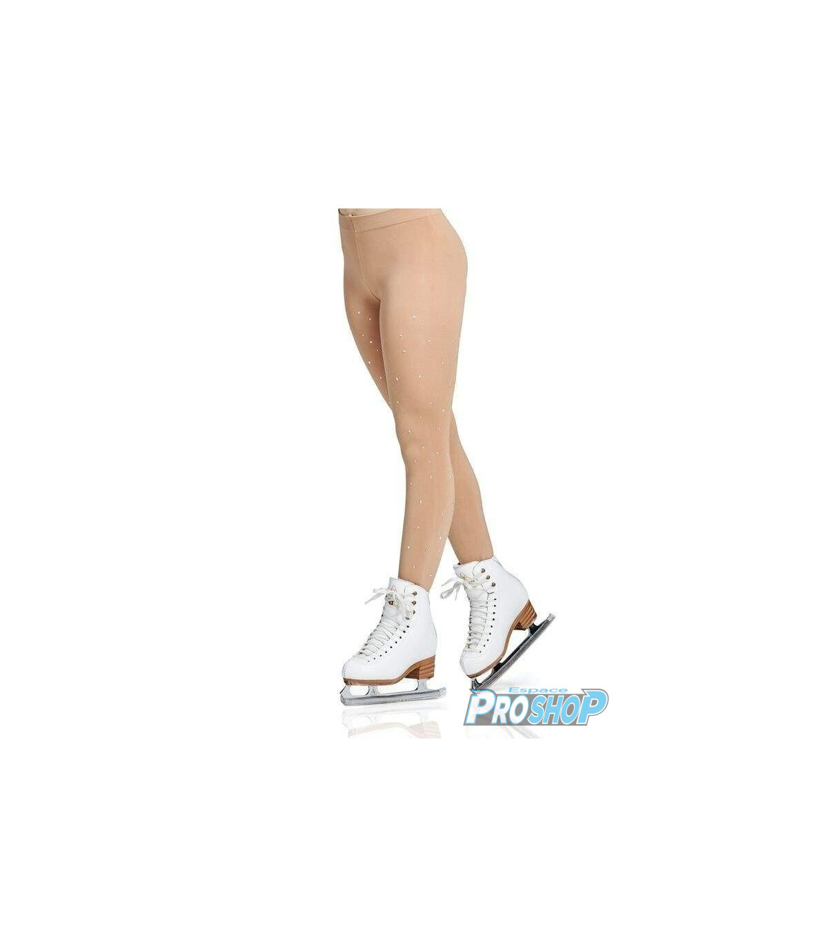 Mondor 911 Footed Skating Tights With Rhinestones – Caramel (KR), Nylon/Elastane, Women's
