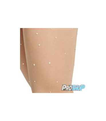 Collants couvre patin Mondor 912Y strass CARAMEL, enfant