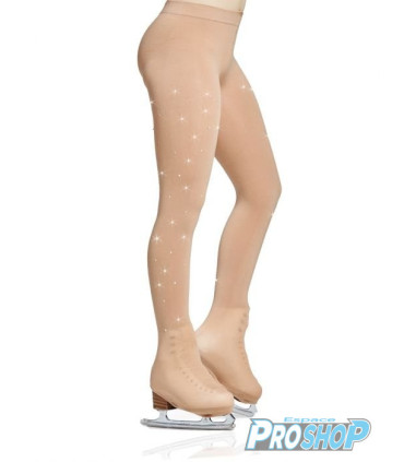 Collants couvre patin Mondor 912Y strass CARAMEL, enfant