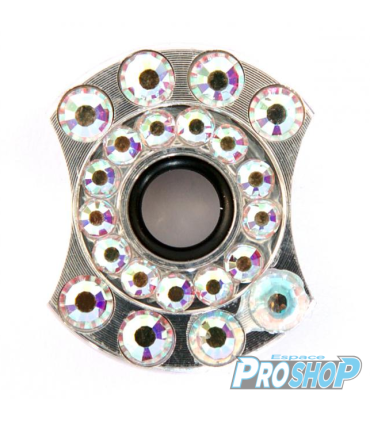 Ecrou strassé Super Silver Cosmo, kit de 8