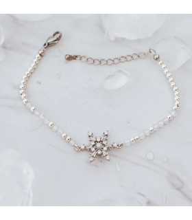 Bracelet flocon de neige, argenté, Brilliance & Melrose