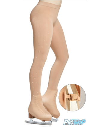 Collants couvre patin Mondor 912A strass CARAMEL, adulte