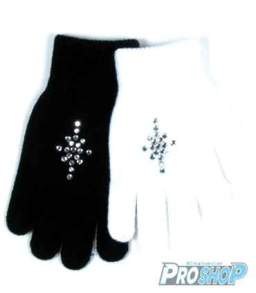 Gants Jerry's 1101 strass blanc ou noir TU