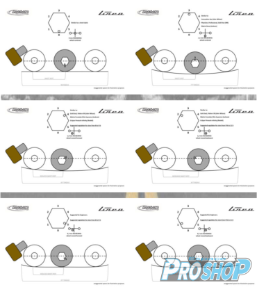 Platines Roll Line Linea, set complet