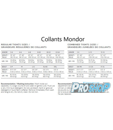 Collants avec pieds Mondor 924 Strass, L