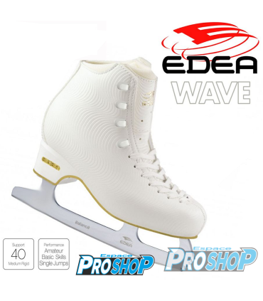 Patins Edea Wave ivoire avec Lames Balancé, adulte