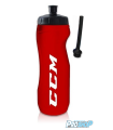 Gourde CCM 0.9L rouge, clip + Paille