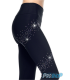 Legging Sagester 478, spiral en strass, adulte S