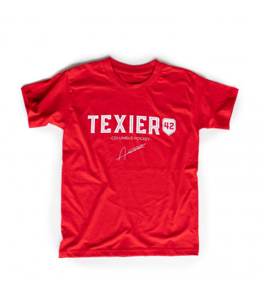 Tee-shirt signature A.TEXIER rouge enfant