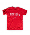 Tee-shirt signature A.TEXIER rouge enfant