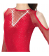 Tunique Jerry's 632 Crystals & Cutouts Robe: Rouge Rubis, S