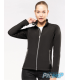 Veste de patinage en polaire chaud avec patineuse au dos en strass