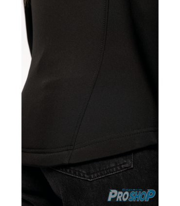 Veste de patinage en polaire chaud avec patineuse au dos en strass