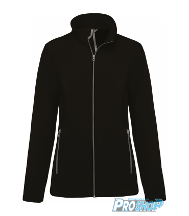 Veste de patinage en polaire chaud avec patineuse au dos en strass