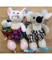 Peluche de Patinage Jerry's avec jupe/chouchou 30 cm