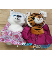 Peluche de Patinage Jerry's avec jupe/chouchou 17cm