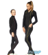 Legging DUE D5012 noir/bleu, adulte