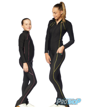 Legging DUE D5012 noir/bleu, adulte