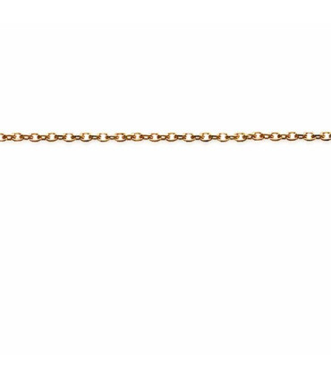 Chaine forçat 50cm 2460/1/50, plaqué-or