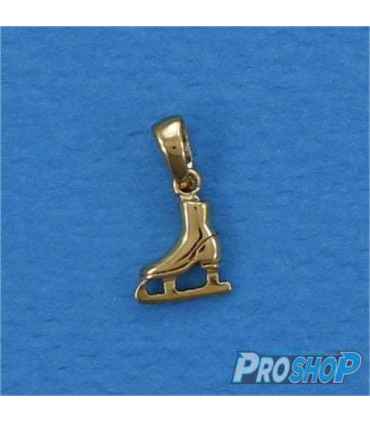 Pendentif patin micro 2910P, plaqué or