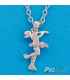 Collier Patineuse cambrée avec chaine 7958