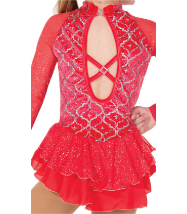 Une robe de style classique dans une couleur rouge corail profond
