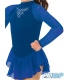 Robes en velours doux avec des cristaux étincelants au cou