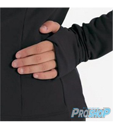 Veste IM6480 strass, zip noir, Thermique, ADULTE