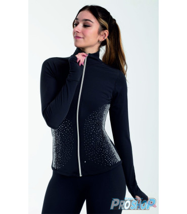 Veste IM6539 noir avec strass, Thermique