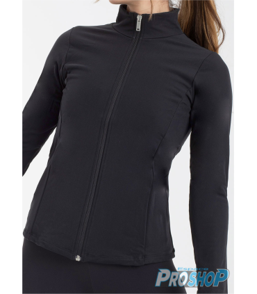 Veste IM6480 strass, zip noir, Thermique, ADULTE