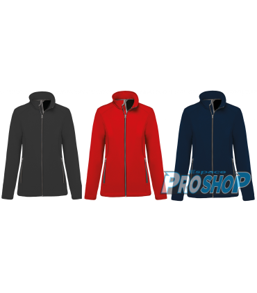 Veste de patinage en polaire chaud avec patineuse au dos en strass