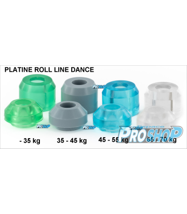 Lot de 8 cushions ROLL LINE elastomer, platines Energy-Mistral-Dance