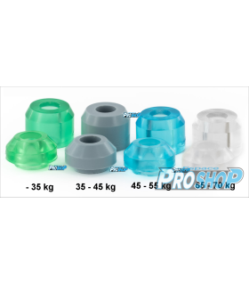 Lot de 8 cushions ROLL LINE elastomer, platines Energy-Mistral-Dance