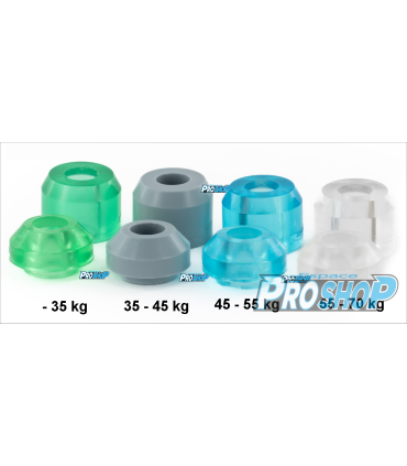 Lot de 8 cushions ROLL LINE elastomer, platines Energy-Mistral-Dance