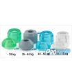 Lot de 8 cushions ROLL LINE elastomer, platines Energy-Mistral-Dance
