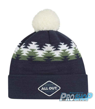 Bonnet CCM Alltside Pom Knit adulte navy