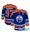 Maillot NHL Edmonton Oilers Connor McDavid premium BLEU, junior
