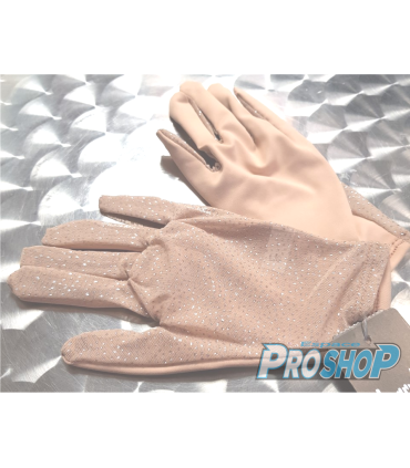 Gants Jerry's 1121 Glitter Mesh Compétition, Beige or